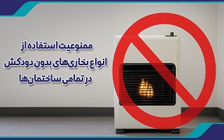 ممنوعیت استفاده از بخاریهای بدون دودکش در تمامی ساختمانها ممنوعیت استفاده از بخاریهای بدون دودکش در تمامی ساختمانها
